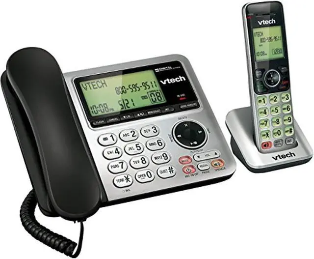 Alt view image 9 of 10 - Vtech Corded/Cordless CID/ITAD