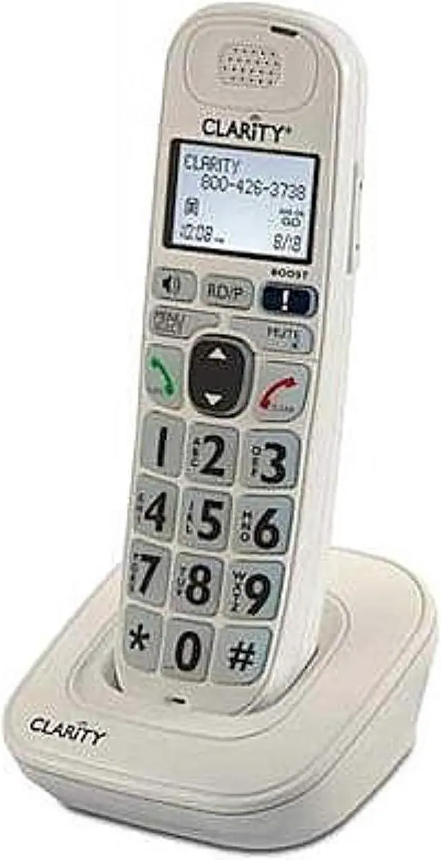 Main image of clarity 52704.000 amplified d704hs moderate hearing loss cordless handset phone