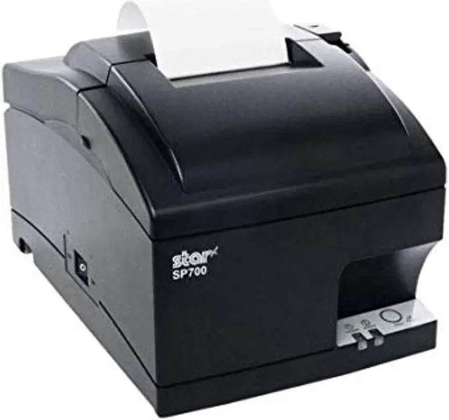 Alt view image 3 of 13 - Star Micronics 37966050 SP700 Series Impact Dot Matrix Receipt Printer, Ethernet, CloudPRNT, WLAN, USB, Two Peripheral USB, Cutter, Gray - SP742MW GRY US