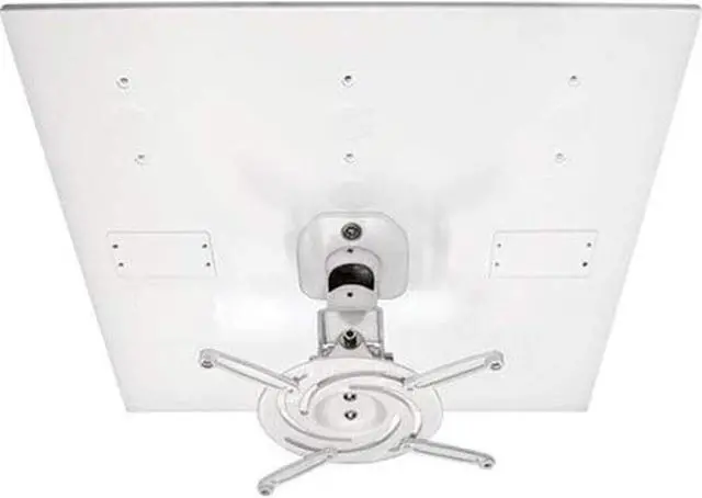 Alt view image 6 of 20 - Amer Mounts AMRDCP100KIT Universal Drop Ceiling Projector Mount - Supports up to 30lb load, 360 degree rotation, 180 degree tilt