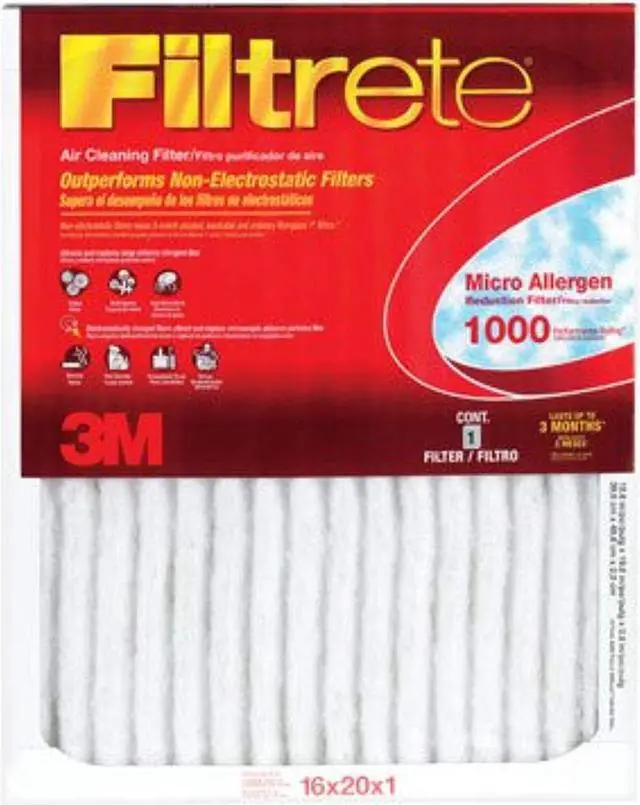 Alt view image 2 of 2 - 3M 09801 Filtrete Micro Allergen Filter 16"x25"x1"