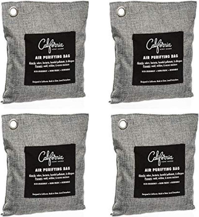 Alt view image 6 of 7 - 4pk Naturally Activated Air Purifying Deodorizer Bag Charcoal Color 200g
