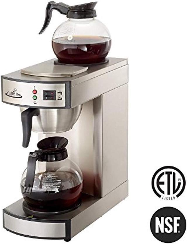 Coffee Pro Twin Warmer Institutional Coffee Maker 2.32 quart 12