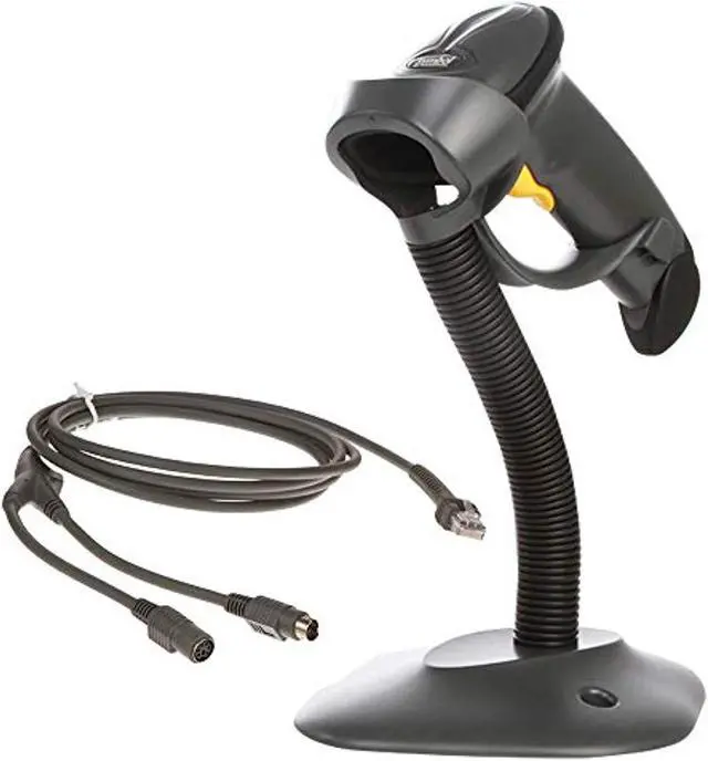 Main image of (formerly motorola) symbol ls2208 series corded digital handheld standard range laser barcode scanner kit with usb cable and st