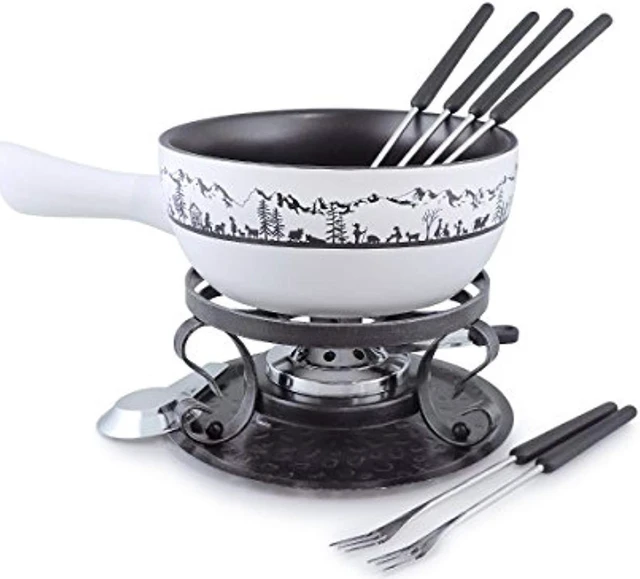 Alt view image 2 of 3 - Swissmar - Heidi Ceramic Fondue Set