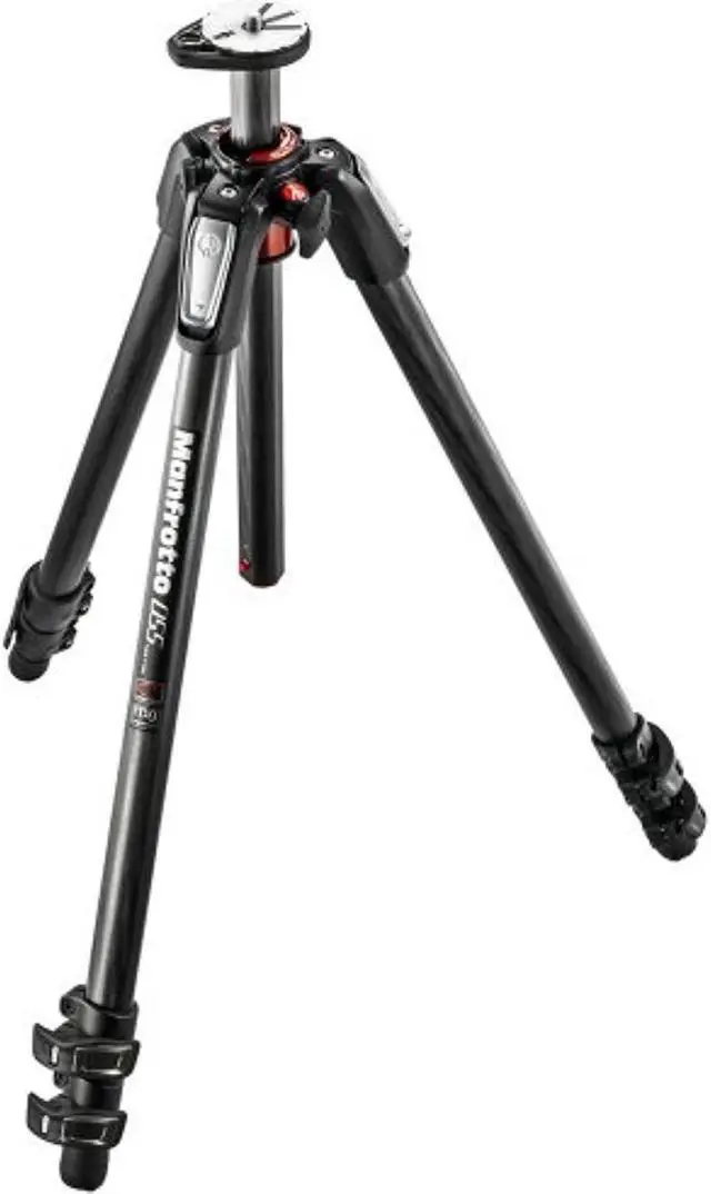 Alt view image 16 of 17 - Manfrotto 055 3-Section Carbon Fiber Tripod with Horizontal Column
