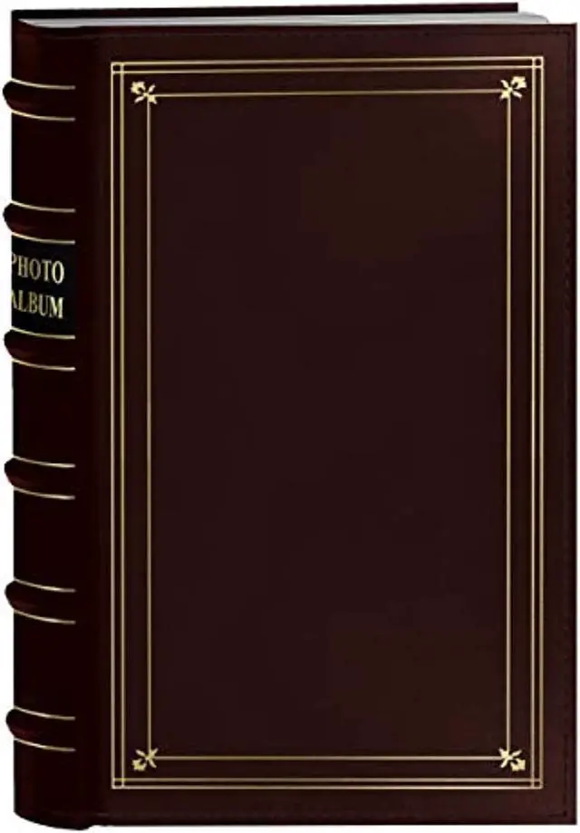 Alt view image 3 of 4 - Pioneer 204-pocket 4x6-inch Leather Photo Album + bonus pockets