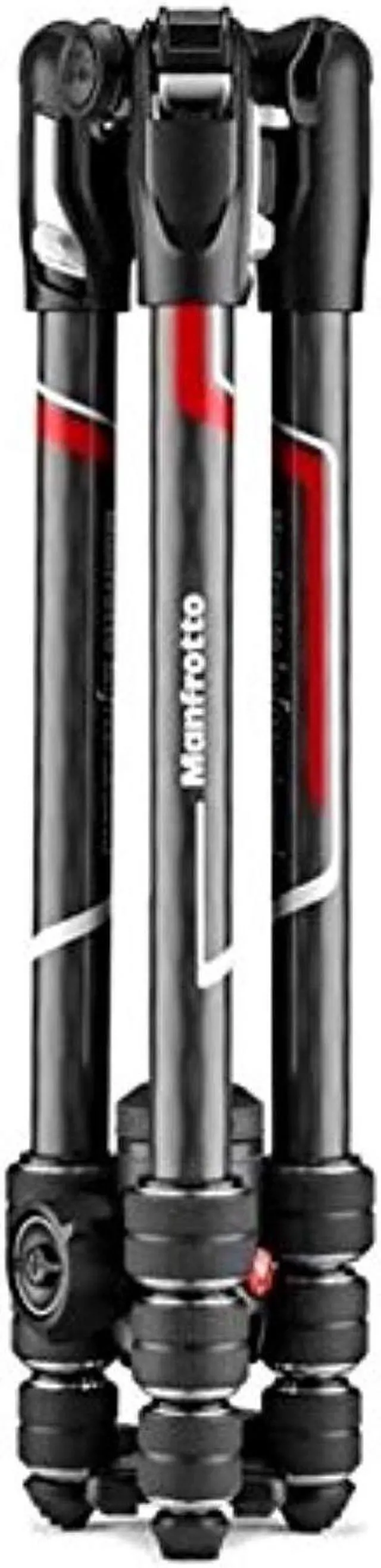 Alt view image 16 of 20 - Manfrotto Befree Advanced CF Travel Tripod with 494 Ball Head, Twist Lock, Black