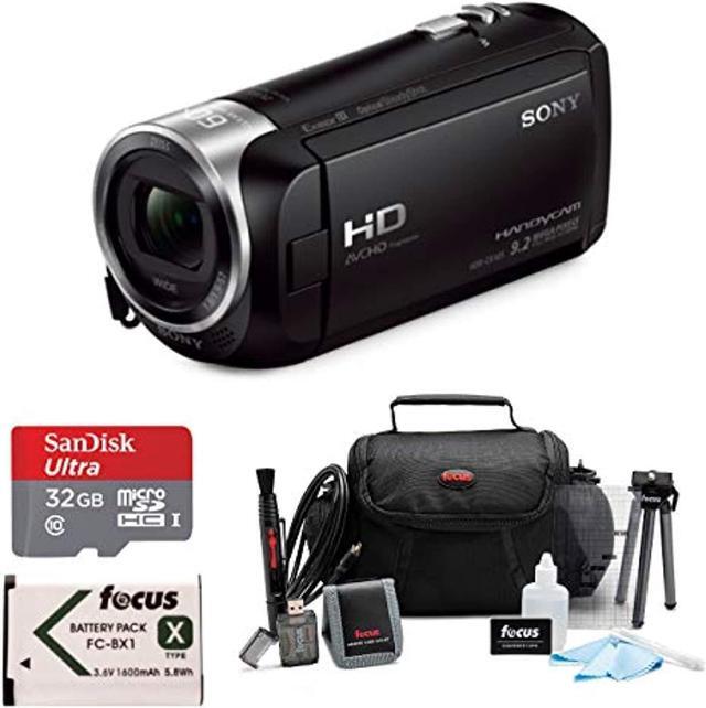 Alt view image 8 of 8 - Sony CX405 Handycam 1080p Camcorder with 32GB SD Card and Battery Bundle