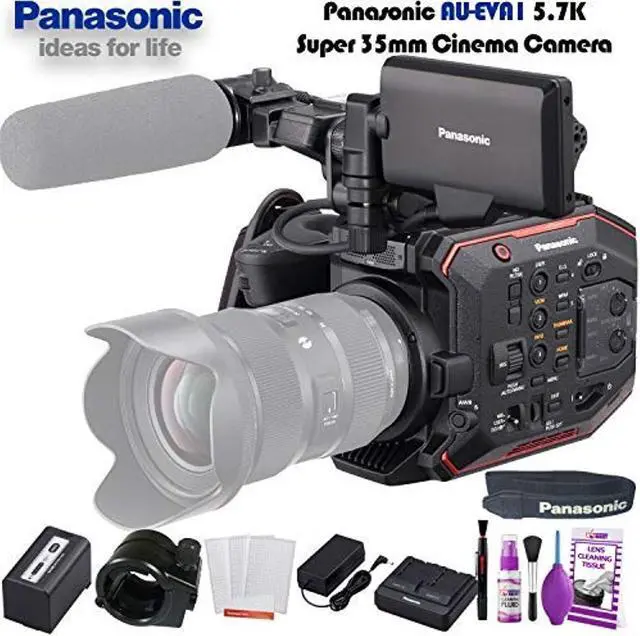 Alt view image 5 of 10 - Panasonic AU-EVA1 Compact 5.7K Super 35mm Cinema Camera W/ Deluxe Cleaning Set and More.