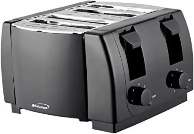 Alt view image 2 of 9 - Brentwood TS-285 Cool Touch 4-Slice Toaster (Black)