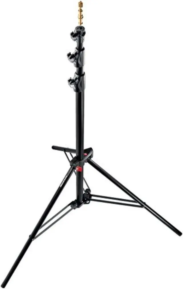 Alt view image 10 of 13 - Manfrotto 1005BAC 107" Air Cushioned Aluminum Ranker Light Stand with 3-Sections & 2 Risers, Black