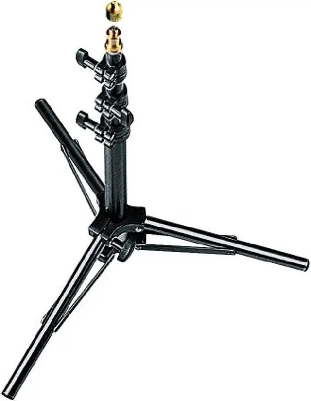 Alt view image 4 of 6 - Manfrotto Manfrotto 156BLB 4-Feet Aluminum Mini Kit Stand with 015 Top (Black)