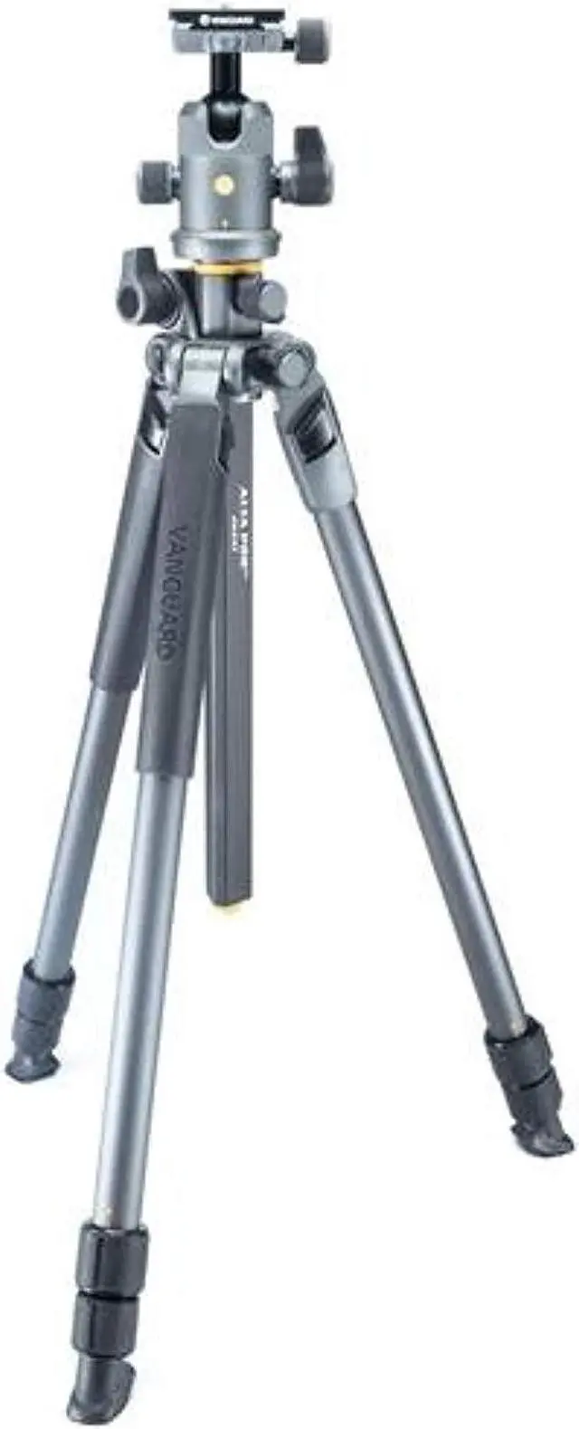 Main image of vanguard alta pro 2+ 263at 4-section aluminum tripod, 15 lbs capacity, 59" maximum height, gray alta bh-250 aluminum alloy ball