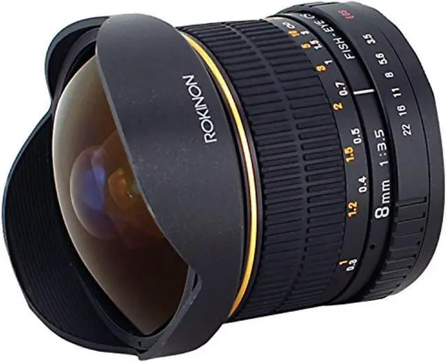 Alt view image 16 of 18 - Rokinon FE8MC 8mm f/3.5 Aspherical Fisheye Lens for Canon DSLR Cameras Black