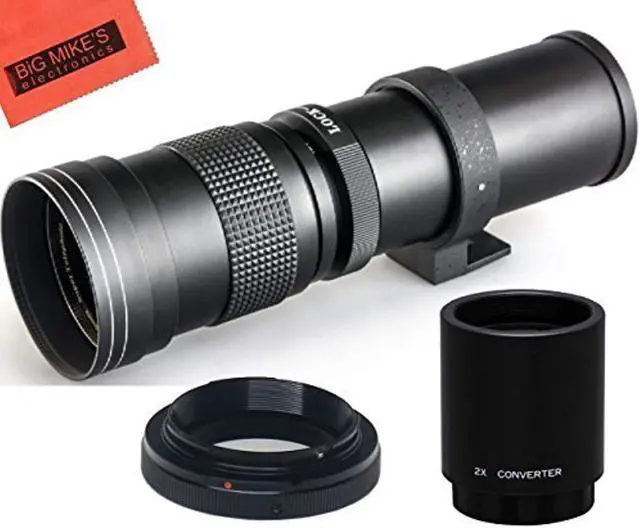 Alt view image 2 of 2 - highpower 4201600mm f/8.3 hd manual telephoto lens for nikon d500, d600, d610, d700, d750, d800, d800e, d810, d810a, d850, d3400, d5000, d5100, d5200, d5300, d5500, d5600, d7100, d7200, d7500 dslr
