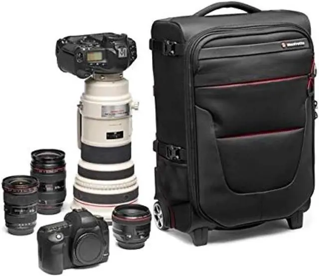 Alt view image 6 of 13 - Manfrotto Pro Light Reloader Air-55 Carry-On Camera Roller Bag #MB PL-RL-A55