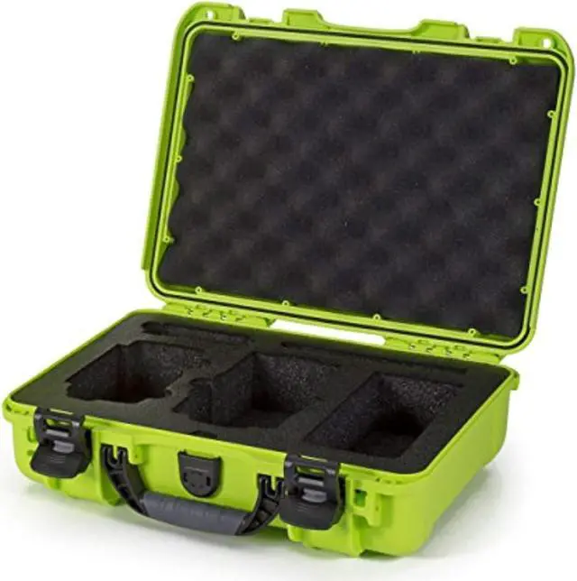 Alt view image 2 of 4 - Nanuk Drone Waterproof Hard Case with Custom Foam Insert for DJI Mavic Air - Lime