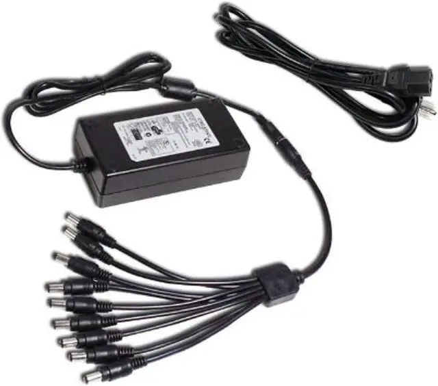 Alt view image 6 of 8 - ACELEVEL PREMIUM 5AMP POWER ADAPTER WITH 8 WAY SPLITTER FOR Q-SEE CAMERAS
