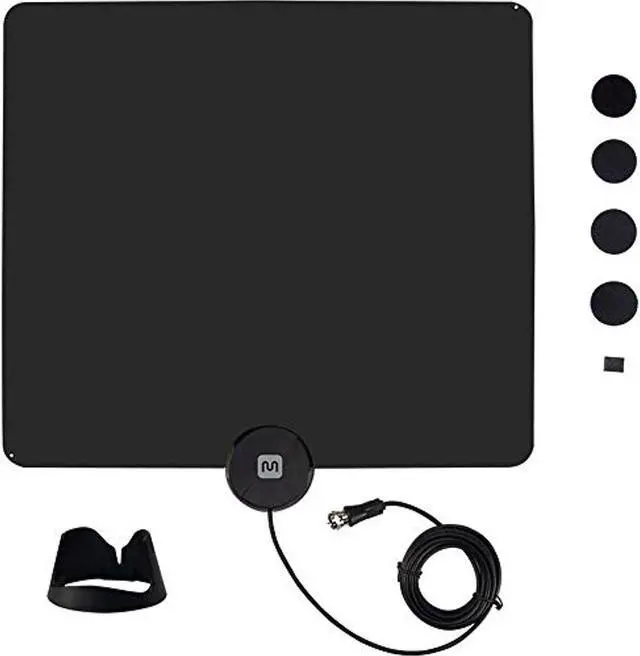 Alt view image 4 of 4 - Terk Indoor Flat 4K HDTV Multi-Directional Antenna - TVFB1Z