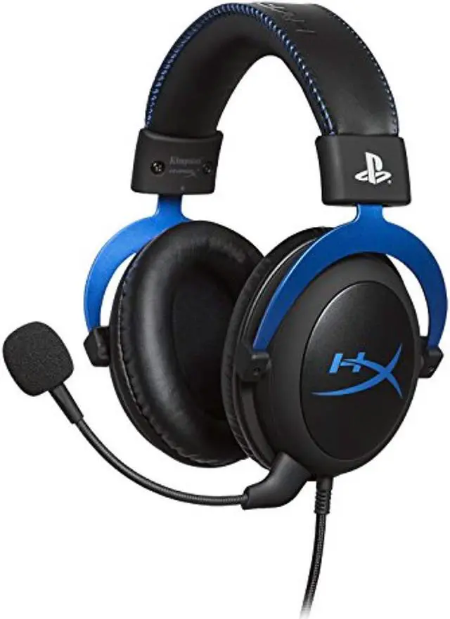 Alt view image 13 of 20 - HyperX Cloud Headset - Stereo - Blue - Mini-phone - Wired - 41 Ohm - 15 Hz - 25 kHz - Over-the-head - Binaural - Circumaural - 4.27 ft Cable - Electret, Condenser, Noise Cancelling Microphone