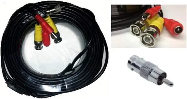 Alt view image 3 of 3 - ACELEVEL PREMIUM QUALITY 60FT VIDEO AND POWER CABLE FOR LOREX CCTV CAMERAS
