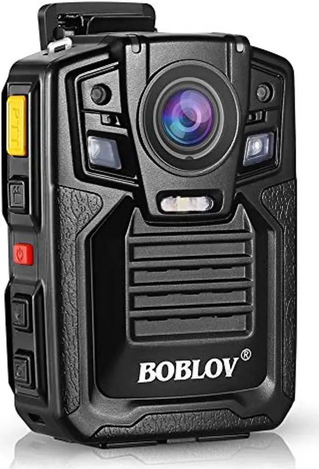 Main image of boblov hd 1296p a7 64gb wide angle ultra police security body worn camera infrared ir recorder