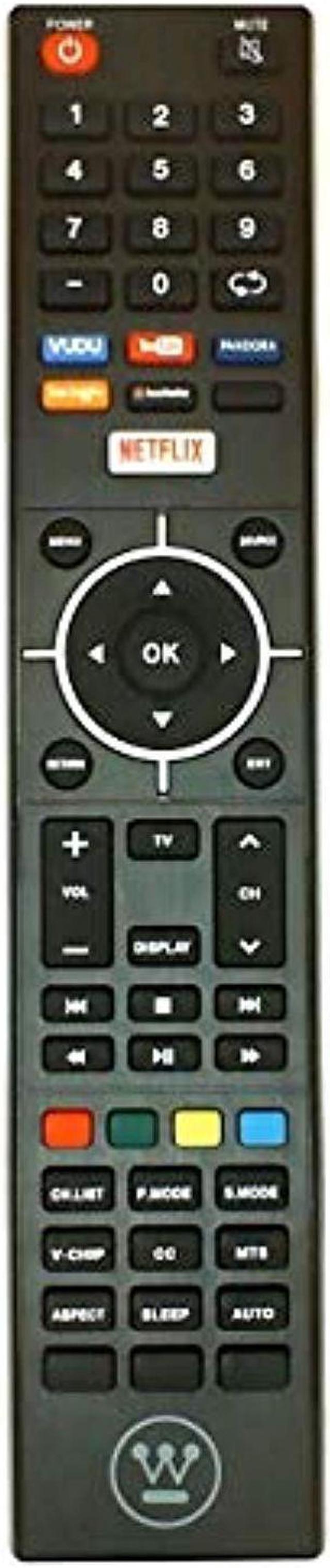  Westinghouse LCD TV Remote Control for Models WD65NC4190,  WE55UC4200, WD55UT4490, WD50UT4490, WD42UT4490, WD55UB4530 (Part No:  845-058-03B00) : Electronics