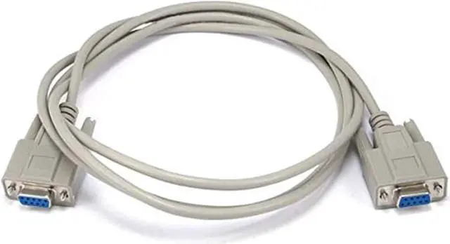 Alt view image 3 of 8 - Monoprice 6ft Molded DB9 Female/Female Serial Cable