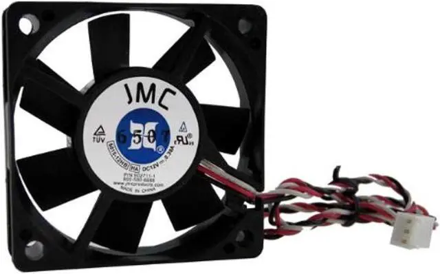 Main image of high speed 60mm computer heatsink's fan replacement: jmc 6015-12hb or nmb 2406gl-04w-b59