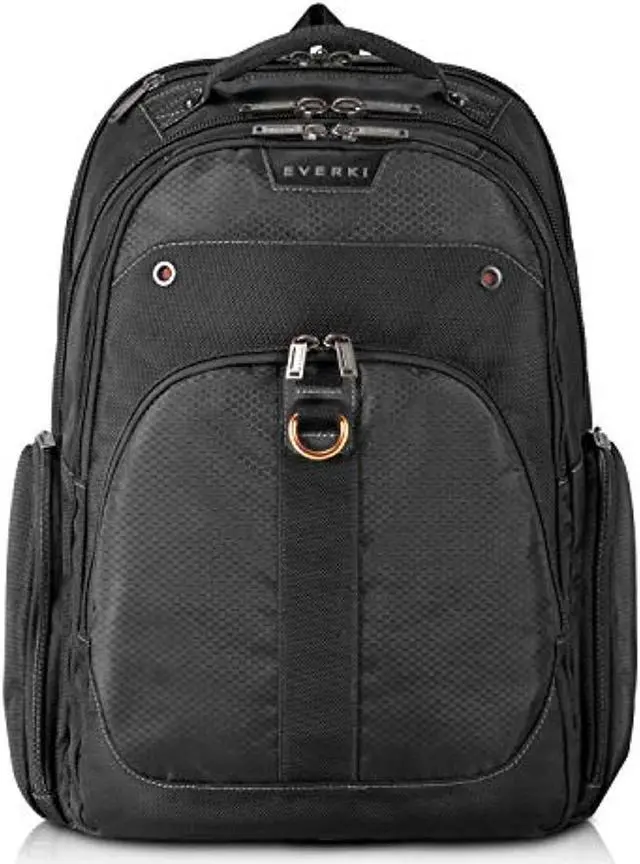 Alt view image 7 of 20 - Everki EKP121S15 15.6in Atlas Checkpoint Friendly Laptop Backpack Black