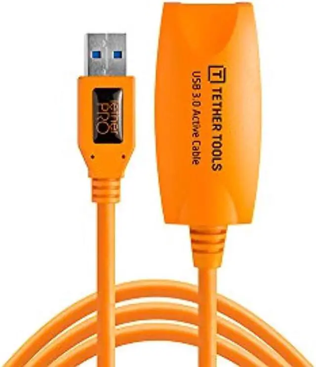 Alt view image 3 of 6 - Tether Tools 16 Ft TetherPro USB 3.0 Active Extension Cable (Hi-Visibility Oran