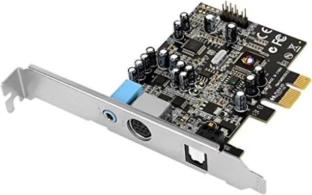 Alt view image 5 of 5 - SIIG DP SoundWave 5.1 Channels 24-bit PCI Express x1 Interface Sound Card