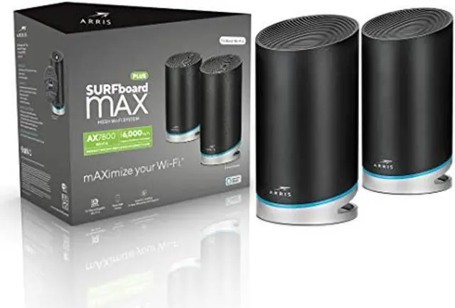 Main image of arris surfboard max plus mesh ax7800 wi-fi 6 ax router system