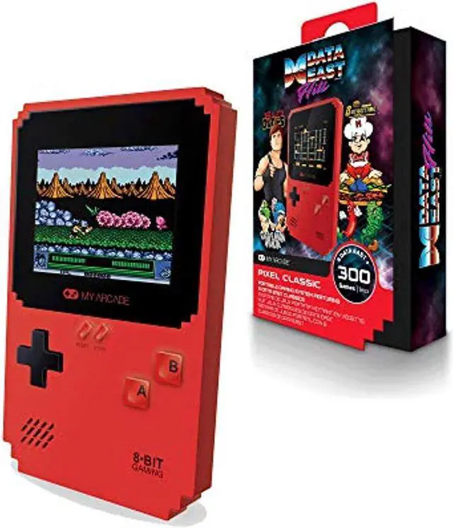 Alt view image 12 of 15 - MY ARCADE Pixel Classic Portable Handheld 300 Built-in Video Games w/ Data East Hits: Bad Dudes, Cavman Ninja, BurgerTime, and Many More