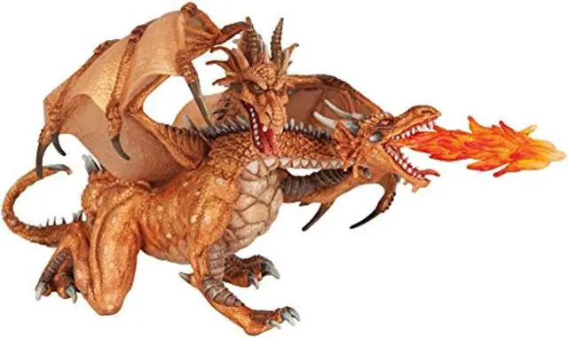 Alt view image 4 of 5 - Papo Two Headed Dragon Gold
