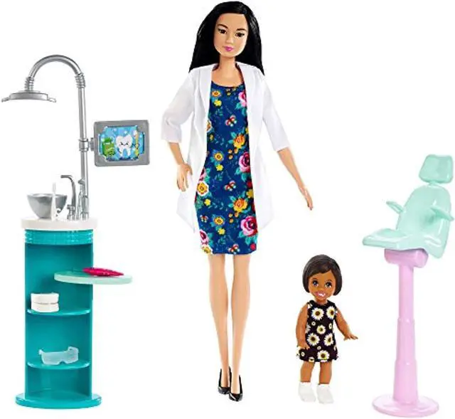 Alt view image 2 of 2 - Barbie Dentist Doll & Playset, Black Hair