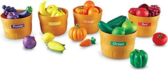 Alt view image 19 of 20 - Learning Resources Farmer's Market Color Sorting Set