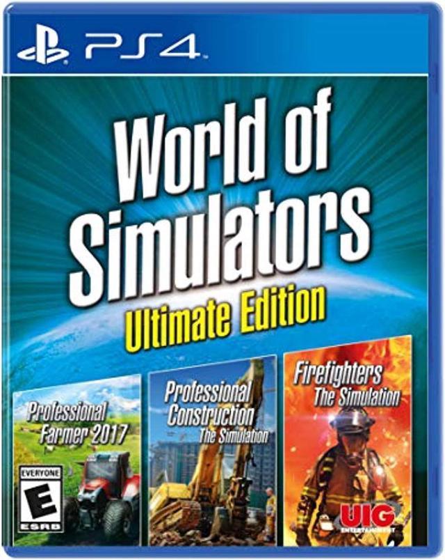  World of Simulators - Forestry, Firefighters, Pro Farmer, Pro  Construction (PS4) : Video Games