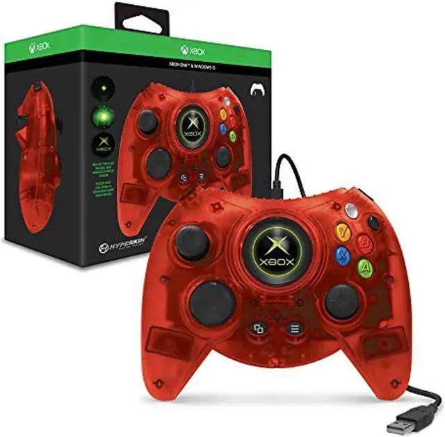 Alt view image 6 of 7 - Hyperkin Duke Wired Controller for Xbox One/Windows 10 PC (Red Limited Edition) - Officially Licensed By Xbox