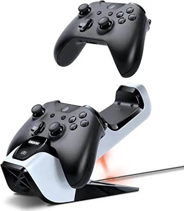 Alt view image 9 of 14 - Bionik Power Stand Controllers Charger Dock with 2 Rechargeable Batteries for Xbox One