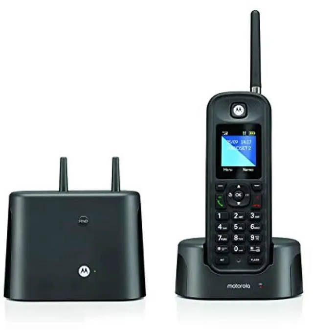 Main image of motorola o211 indoor/outdoor digital cordless phone with answering machine