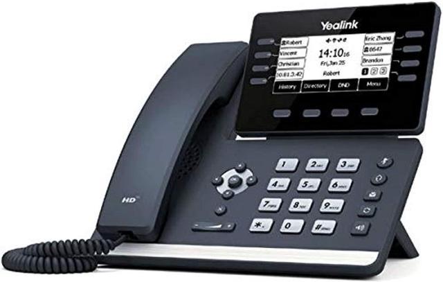 Used - Like New: yealink t53w ip phone, 12 voip accounts. 3.7-inch  graphical display. usb 2.0, 802.11ac wi-fi, dual-port gigabit ethernet,  802.3 - Newegg.com