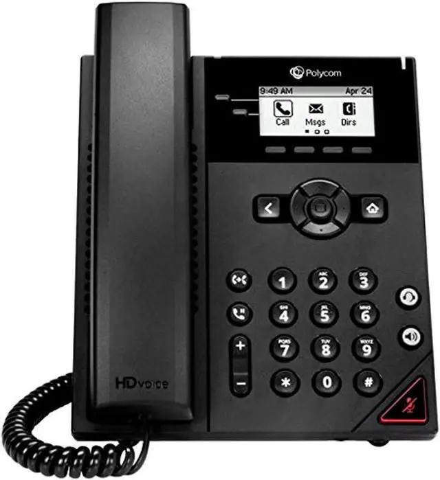 Main image of Polycom VVX 150 2200-48810-025 Entry level IP Phone w/ 2 Line & SIP (VoIP)
