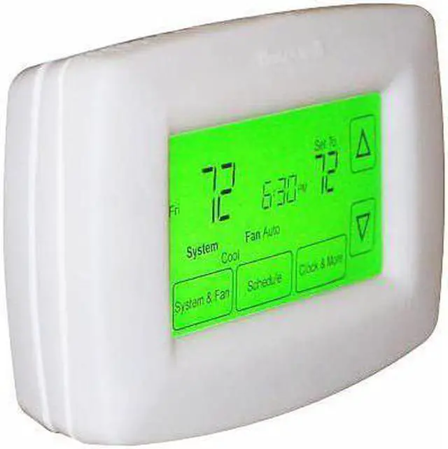Alt view image 10 of 10 - Honeywell Home RTH7600D 7-Day Programmable Touchscreen LCD Screen Thermostat Small - White