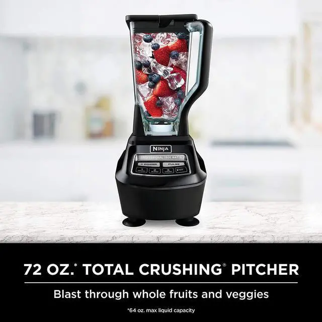 Alt view image 19 of 20 - Ninja BL770 Mega Kitchen System Blender, Black