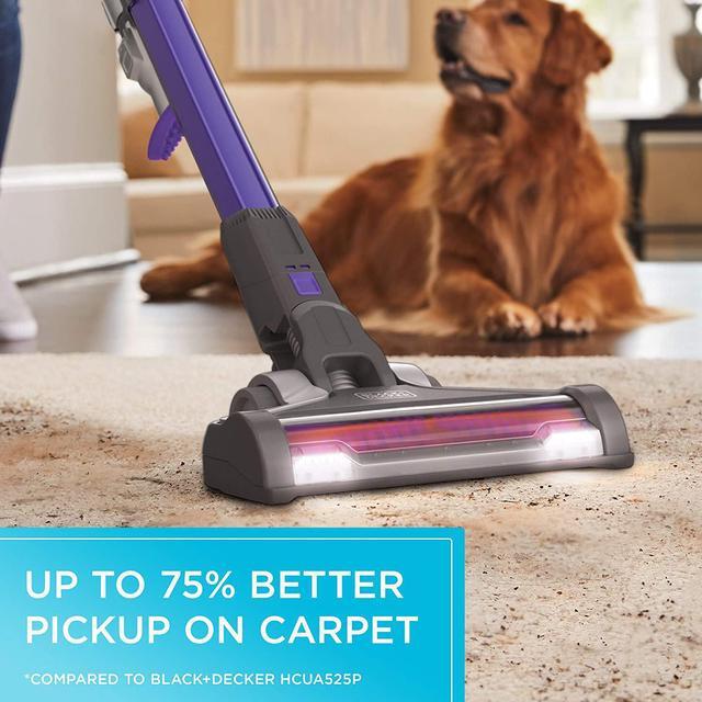 Alt view image 4 of 4 - BLACK+DECKER Powerseries Extreme Cordless Stick Vacuum Cleaner for Pets, Purple (BSV2020P)