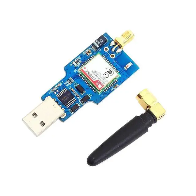 Alt view image 6 of 6 - USB to GSM Module Quad-Band GSM GPRS SIM800C Module for Bluetooth SMS Messaging with Antenna