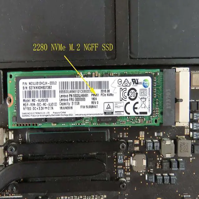 Alt view image 5 of 5 - For  SSD Adapter For Macbook Air SSD Adapter NVMe PCIe M.2 M Key for Macbook Air 2013 2014 2015 Pro A1398 A1502 A1465 A1466