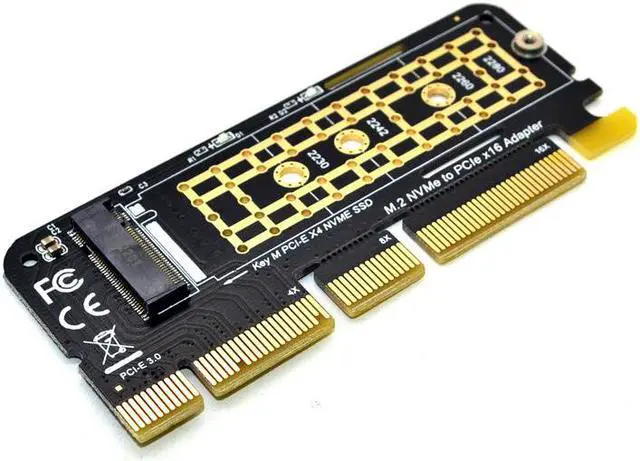 Alt view image 4 of 5 - Adapter M.2  PCIE to M2 Adapter SSD M2  PCI Express X16 X8 X4 Raiser M.2 PCIE SSD PCI-E M.2 Adapter Add On Card NEW